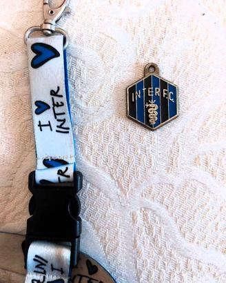 Coppia di portachiavi Inter vintage