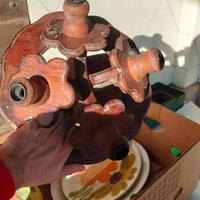 Lampadario in legno stile country