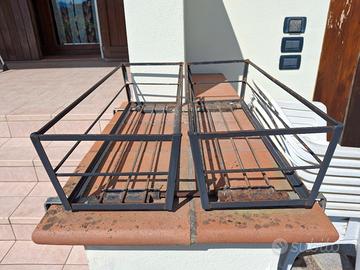 fioriere in alluminio nero 