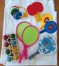 Lotto giochi da spiaggia e giardino