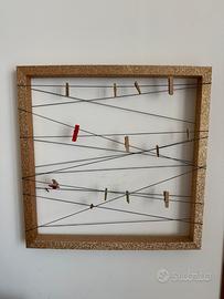 Cornice da parete con cordini