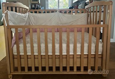 Lettino Foppapedretti con materasso e paracolpi