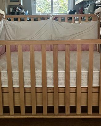 Lettino Foppapedretti con materasso e paracolpi