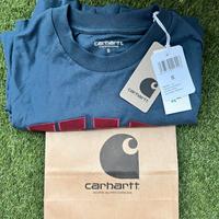 Maglia blu cotone maniche lunghe Carhartt tg S