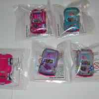 Lotto 5 macchinine Barbie - sorpresine gadgets