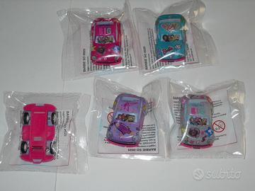 Lotto 5 macchinine Barbie - sorpresine gadgets