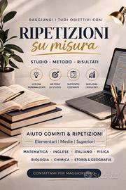 Ripetizioni e compiti, impara con metodo!