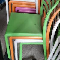 Set da 5 sedie colorate in propilene