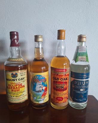 4 bottiglie rum
