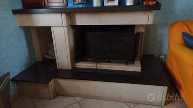 Caminetto in marmo nero africa