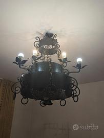 Lampadario ferro