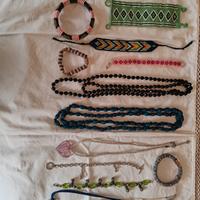 Bigiotteria varia, collanine e braccialetti