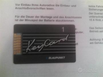 Keycard Blaupunkt