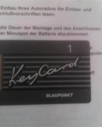 Keycard Blaupunkt