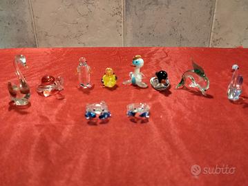 serie animaletti vetro di Murano