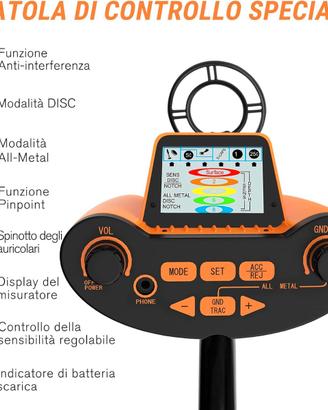 metaldetector oro metallli detector NUOVO