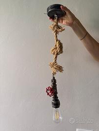 Lampadario stile industriale