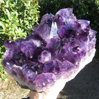 Minerali *** DRUSA di AMETISTA VIOLA CRISTALLI ALT