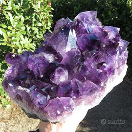 Minerali *** DRUSA di AMETISTA VIOLA CRISTALLI ALT