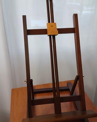 Cavalletto da tavolo, regolabile, in legno.