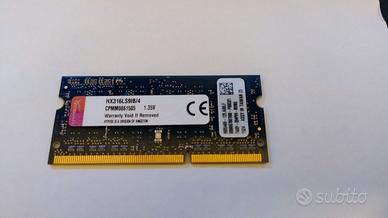Ram 4 gb ddr3L 1600 hyper x impact