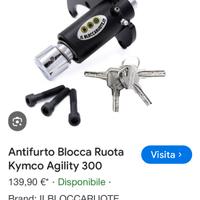 Blocca ruota scooter