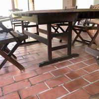 Tavolo da esterno pergiardino  ovale in legno teak