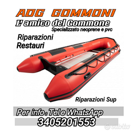 Riparazioni gommoni -tender pvc-sup