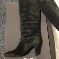 Stivali camoscio grigio Janet & Janet 40