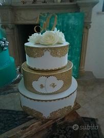torta scenografica 50° anni matrimonio