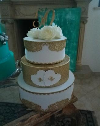 torta scenografica 50° anni matrimonio