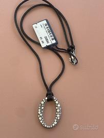 Collana bliss argento e seta