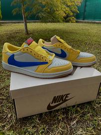 Jordan 1 low “canary” x travis scott