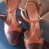 scarpa testa di moro con tacco