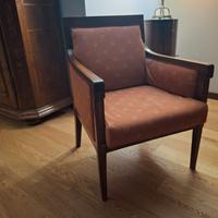 2 poltroncine impero a pozzetto