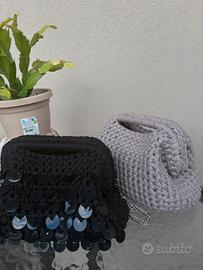 Borse clutch crochet fatte all'uncinetto 