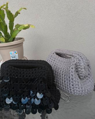 Borse clutch crochet fatte all'uncinetto 
