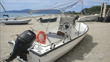 Barca Open 5 Metri con Motore e Carello