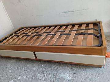 letto singolo con cassetti