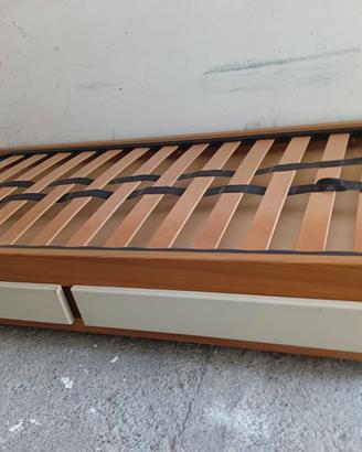 letto singolo con cassetti