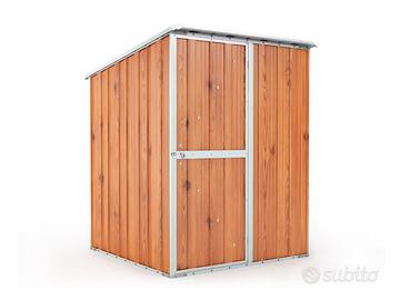Casetta giardino in Acciaio 1.55x175cm fin legno