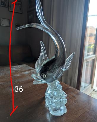 Pesce in vetro di Murano anni sessanta
