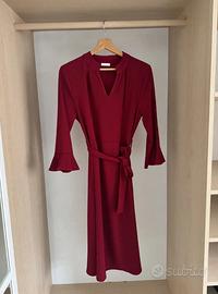 Abito bordeaux elegante Tg. L - Made in Italy