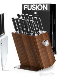 Set Coltelli Professionali 15pz Acciaio Tedesco