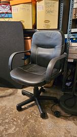 Sedia da ufficio girevole regolabile con ruote