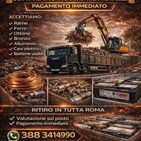 Compriamo rottami e metalli | Pagamento immediato