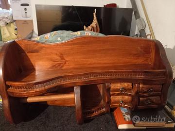 portaspezie rotolo carta con mensola e cassetti