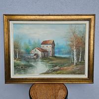 Quadro Paesaggistico con Mulino