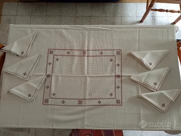 tovaglia tela Aida colore ecru