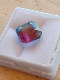 zaffiro pitambari naturale bicolore da 6.20 cti